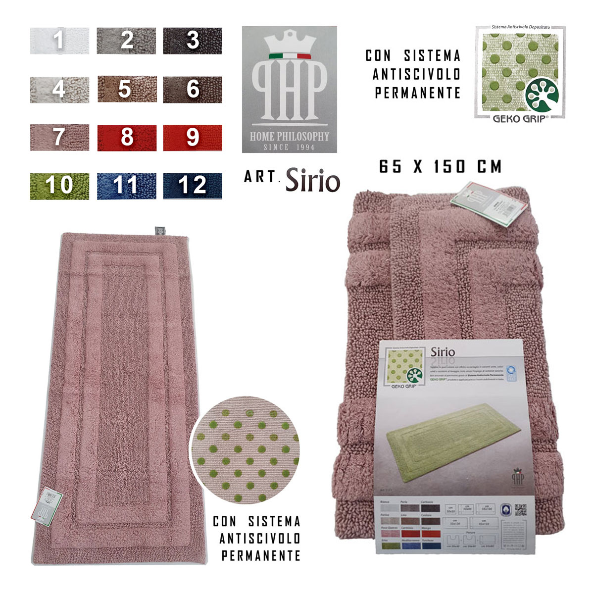 Tappeto da bagno in cotone - Turotti Abbigliamento