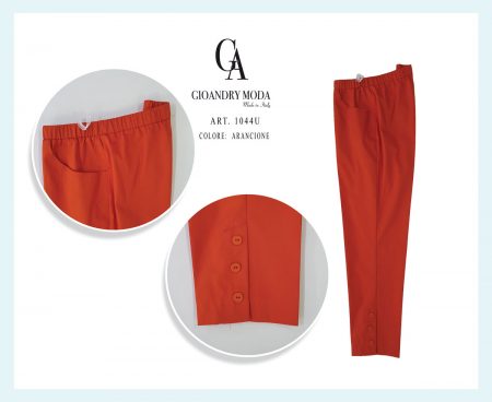 Pantalone lungo donna Gioandry Moda  art. 1044 U, arancione