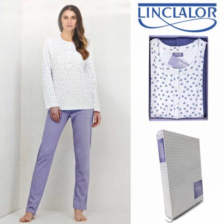 Pigiama da donna Linclalor azzurro