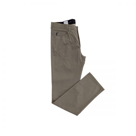 pantaloni uomo modello 5 tasche tortora