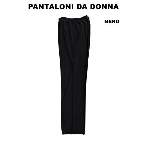 pantaloni da signora comodi elasticizzati neri