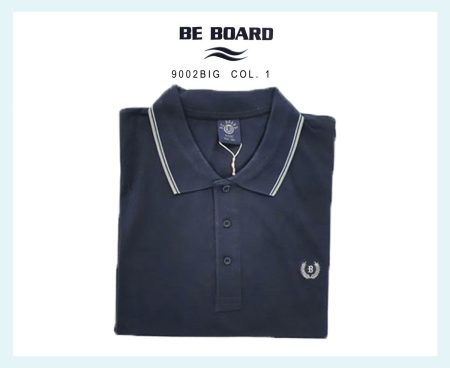 Polo Uomo mezza manica  Be Board  art. 9002Big 100 % cotone colore 1 dalla 7XL alla 9XL