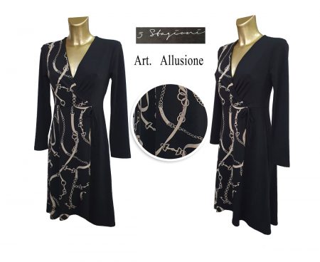 Abito donna nero 5 Stagioni Allusione