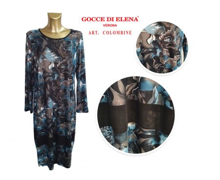 Abito  in maglina donna  art Colombine Gocce di Elena