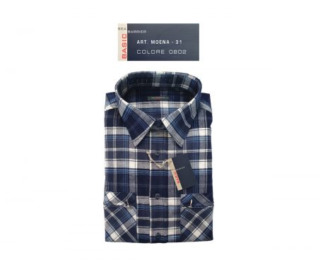 Camicia Moena in flanella quadrettoni blu 0802 Sea Barrier