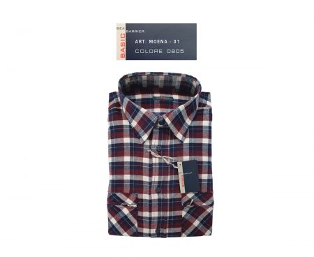 Camicia Moena Sea Barrier in flanella a quadrettoni 0805