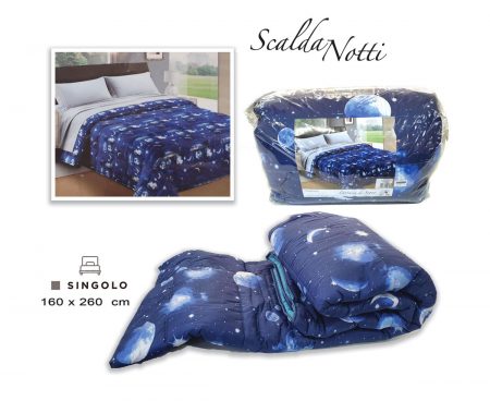 Trapunta cielo stellato  microfibra 1 piazza    Fantasia di Sogno Scalda notti <i><span style="color: red;">ESAURITO</span></i>