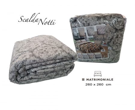 Trapunta fiori microfibra matrimoniale  2 piazze   Monocrome di Sogno Scalda notti <i><span style="color: red;">ESAURITO</span></i>