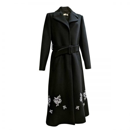 cappotto giovanile nero da ragazza