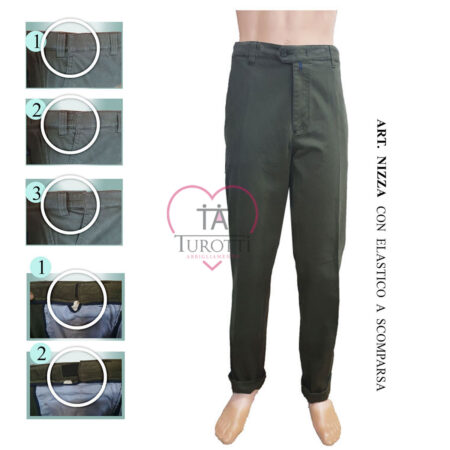 Pantalone Invernale  Uomo Bruhl 183230-188 Modello Nizza DO IT TR var 450 verde