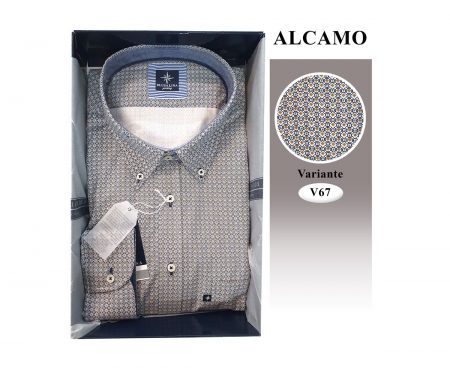 Camicia  Uomo Blusalina  Alcamo manica  lunga Art.  SR 284E  K11  fantasia V67