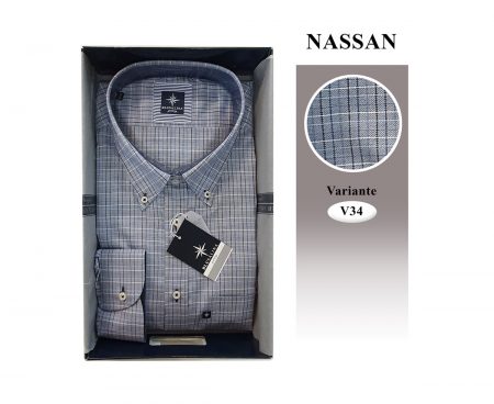 Camicia  Uomo Blusalina  Nassan manica  lunga Art.  SR 284E  I12 fantasia V34