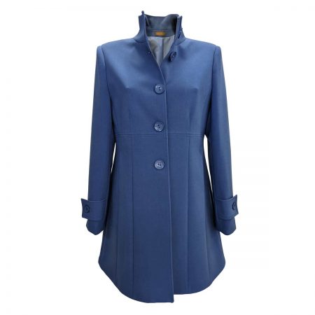 cappotto elegante da signora celeste azzurro