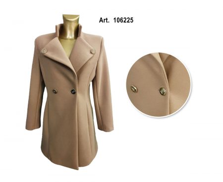 Cappotto  medio donna  Rinascimento art 106225 con doppia abbottonatura frontale