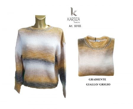 Maglia girocollo donna mistolana Kartiza art 93183