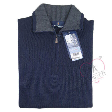 Polo uomo mezza zip Sail Club art U7661 mistolana - immagine 13
