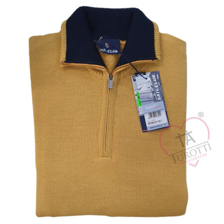 Polo uomo mezza zip Sail Club art U7661 mistolana - immagine 4