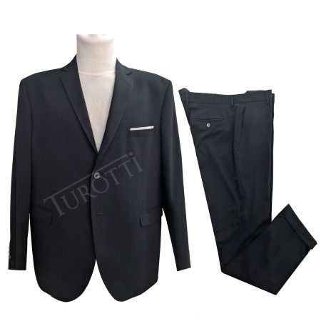 Abito da uomo elegante con vestibilità slim stretch della marca FB FASHION articolo FK130 di colore nero