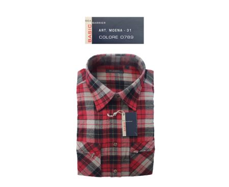 Camicia Sea Barrier flanella Moena  quadrettoni colore 0789 art.  Sea Barrier Basic