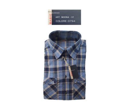 Camicia Sea Barrier flanella Moena  quadrettoni colore 0794 art.  Sea Barrier Basic