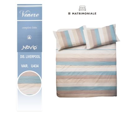 Completo letto matrimoniale Venere  dis Liverpool var U434 maxi