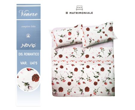 Completo letto matrimoniale Venere  dis Romantico var U475 maxi