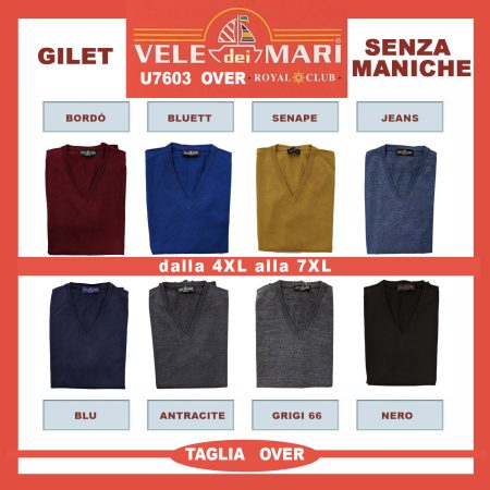 Gilet U7603 OVER Vele dei Mari