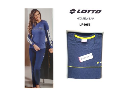 Lotto Pigiama donna interlock   denim  melange Art. LP6056