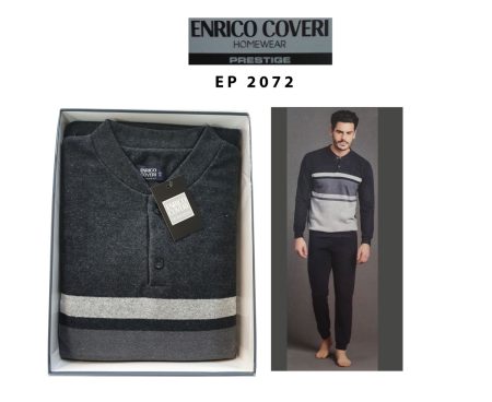 Enrico Coveri Pigiama serafino  uomo  interlock art. EP2072 Prestige
