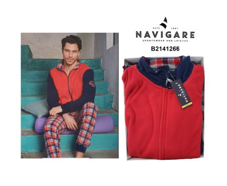 Navigare Pigiama pile  uomo  art. B2141266  rosso