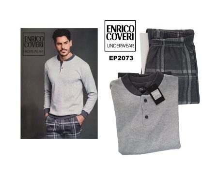 Enrico Coveri Pigiama serafino  uomo  interlock art. EP2073 Prestige Articolo <i><span style="color: red;">ESAURITO</span></i>