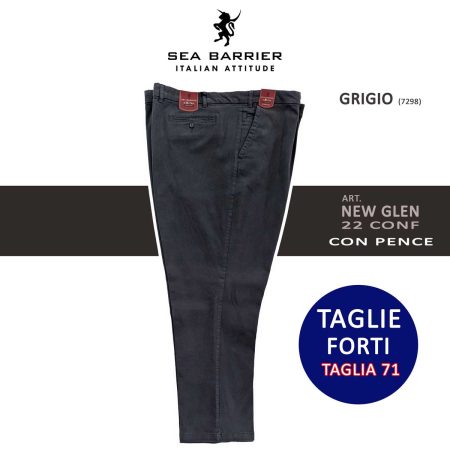 pantaloni taglie forti uomo