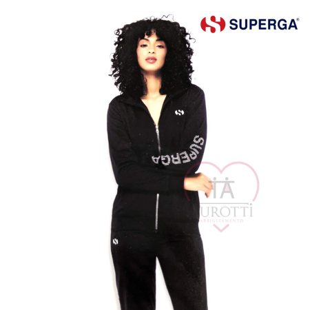 Superga tuta da ginnastica donna taglie forti nera o grigia - immagine 3
