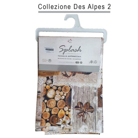 Tovaglia antimacchia Splash  140x230 cm Collezione Des Alpes 2 dis  bosco Lovely Home - - -