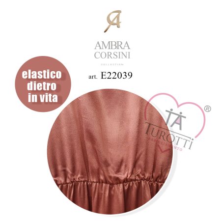 Abito donna Ambra Corsini art. E22039 rosa - immagine 5
