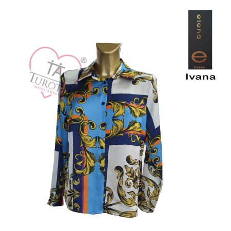 Camicia donna manica lunga art Ivana Elena  multicolor Articolo <i><span style="color: red;">ESAURITO</span></i> - immagine 2