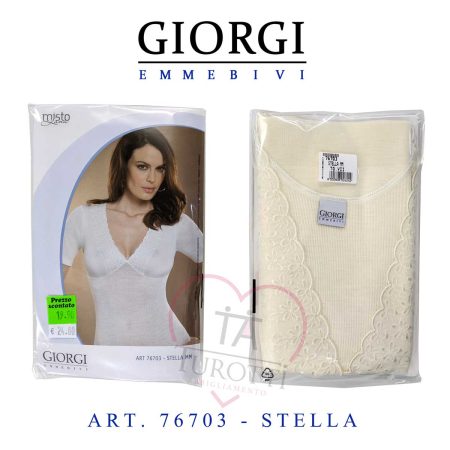 maglia intima con reggiseno per signora