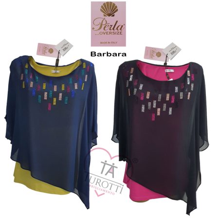 Completo casacca pantalone Barbara Perla Oversize - immagine 4