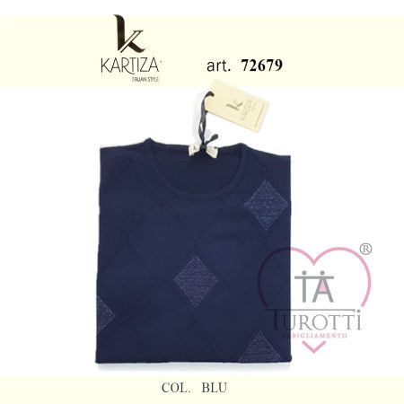 Kartiza maglia girocollo donna manica 3/4 art  72679 colori assortiti - immagine 8