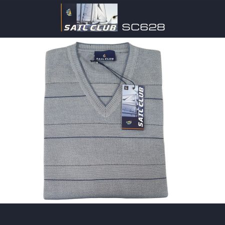 Sail Club maglia  uomo manica lunga scollo a V art SC628 - immagine 4