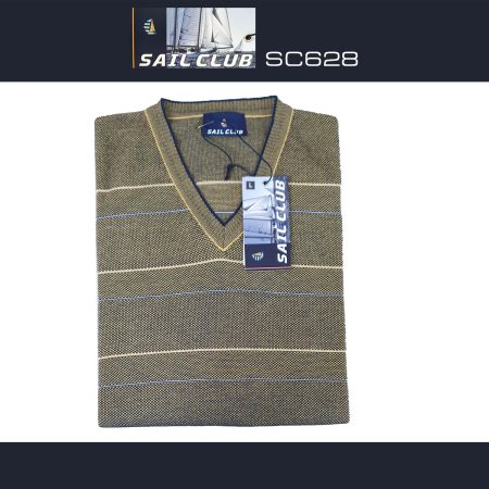Sail Club maglia  uomo manica lunga scollo a V art SC628 - immagine 2