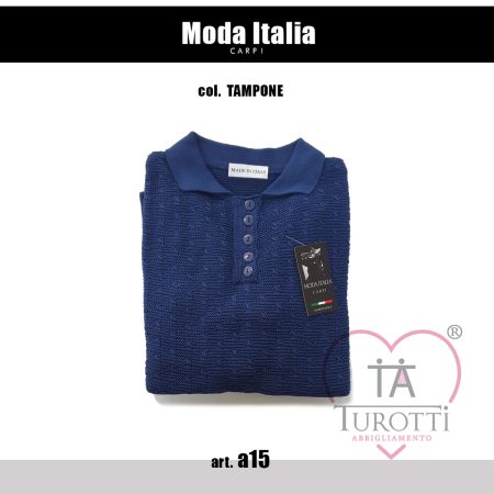 Moda Italia Carpi polo donna  manica lunga art  a15 colori assortiti - immagine 7