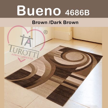 Tappeto Bueno 4686B Chic  colore brown dark brown misura 120x170 cm