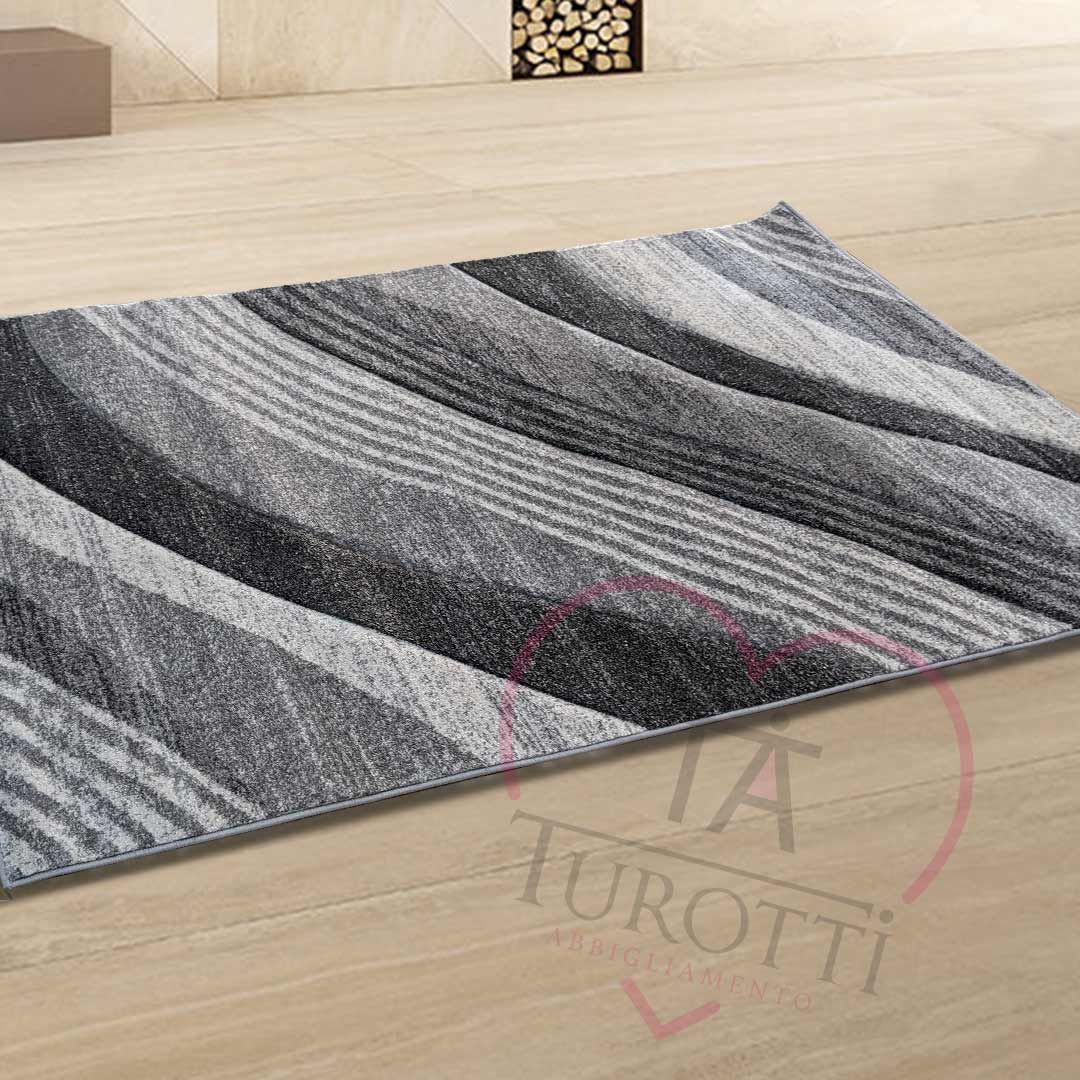 Tappeto grigio 160 x 230 cm Intarsio design 87101 colore C19414