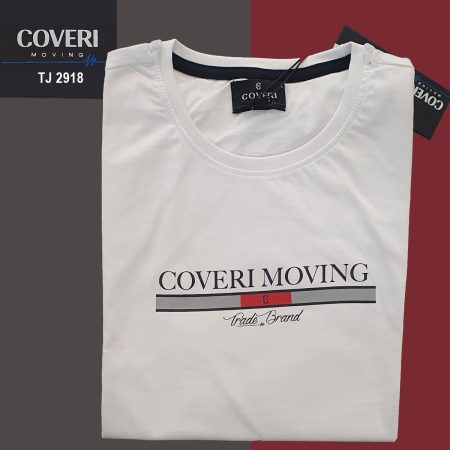 Coveri Moving T-Shirt Uomo  art TJ2918  bianco - immagine 2