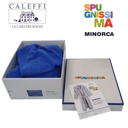 Accappatoio Spugnissima Caleffi Minorca in spugna con cappuccio - immagine 2