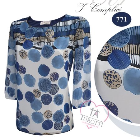 Casacca donna i Complici art 771  blu Articolo <i><span style="color: red;">ESAURITO</span></i> - immagine 2