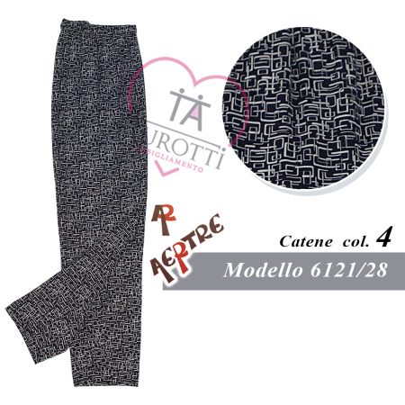 Pantalone donna classico viscosa modello 6121 28  Aertre - immagine 2