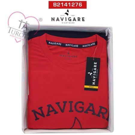 Navigare Pigiama B2141276 uomo manica lunga pantalone lungo  colore rosso - immagine 2