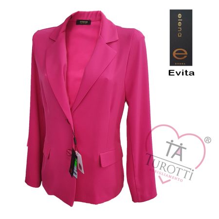 Tailleur giacca pantalone Evita  Elena  colore azalea - immagine 2